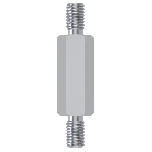 M8 x 40mm Hexagonal Male/Male Standoff, 13mm Flats - Zinc Plated Steel