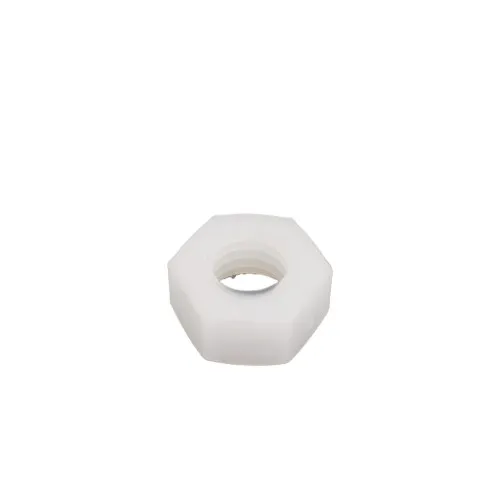 M10 Nylon Hex Nut (DIN 934) - Natural 14.8mm | 66 Nylon