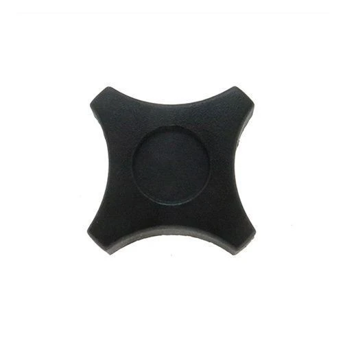 40mm x M6 x 20mm Polypropylene Male BZP Threaded Handwheel - 4 Lobed