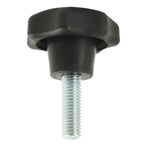 40mm x M8 x 15mm Polypropylene Male BZP Threaded Handwheel - 7 Lobed