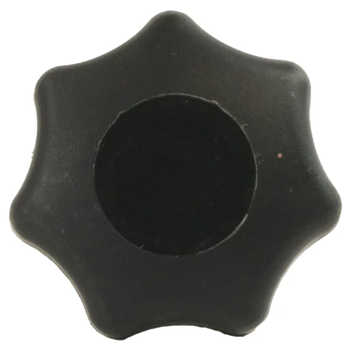 40mm x M8 x 15mm Polypropylene Male BZP Threaded Handwheel - 7 Lobed