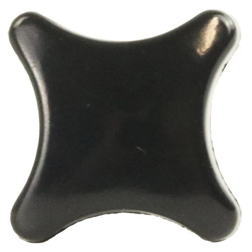 50mm x M10 x 40mm Bakelite Male Steel Threaded Handwheel - 4 Lobed