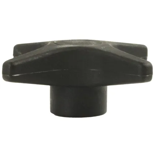 60mm x M10 Nylon Female Brass Threaded Handwheel - 4 Lobed