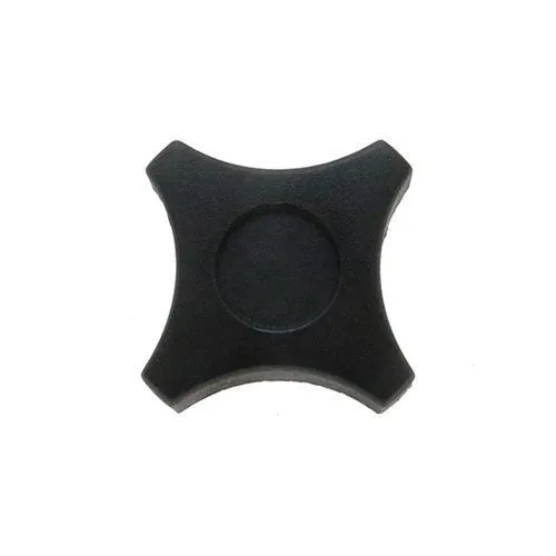 60mm x M10 Polypropylene Female Brass Threaded Handwheel - 4 Lobed