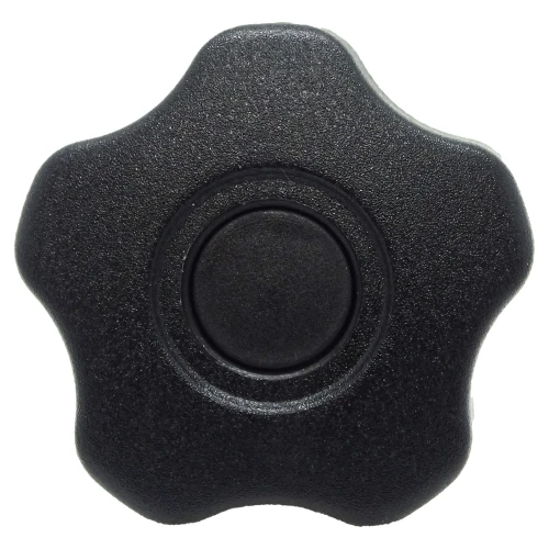 40mm x M8 x 30mm Polypropylene Male Stainless Steel Threaded Handwheel - 5 Lobed