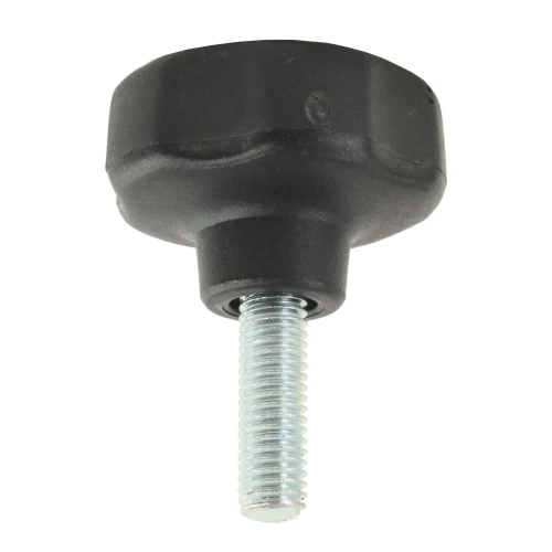 30mm x M5 x 20mm Nylon Male BZP Threaded Handwheel - 5 Lobed