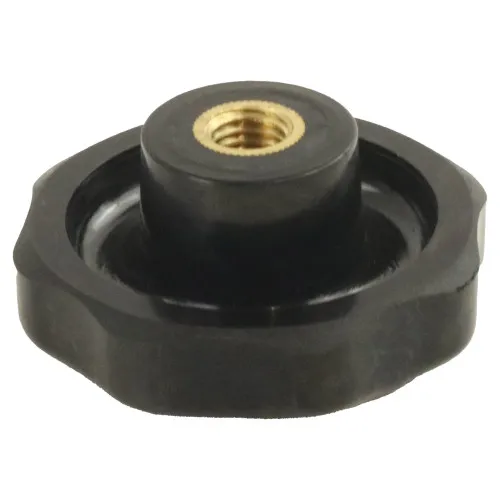 32mm x M6 Brass Through Threaded Handwheel