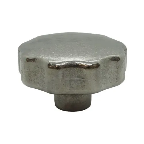 50mm x M10 Solid Stainless Steel Female Threaded Handwheel - 9 Lobed
