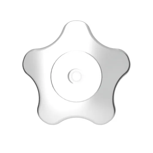 60mm x M12 Aluminium Female Threaded Handwheel - 5 Lobed