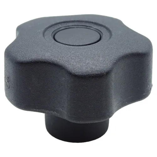 28mm x M6 Polypropylene & BZP Female Threaded Handwheel - 5 Lobed