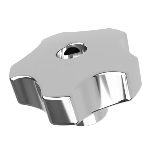 50mm x M10 Aluminium Through Threaded Handwheel