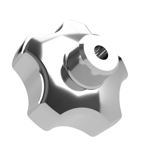 60mm x M10 Aluminium Through Threaded Handwheel