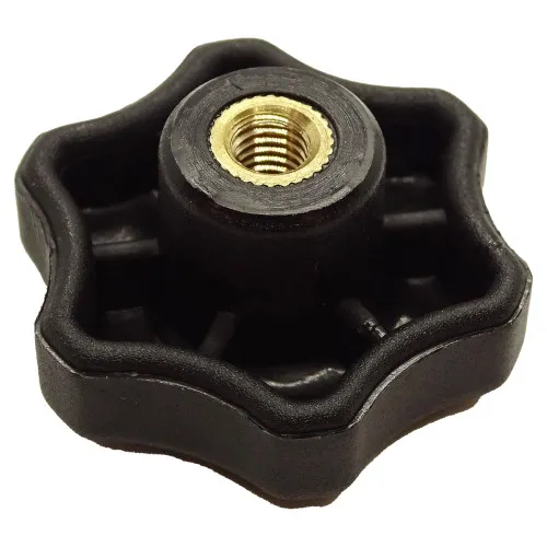 40mm x M6 Brass Through Threaded Handwheel