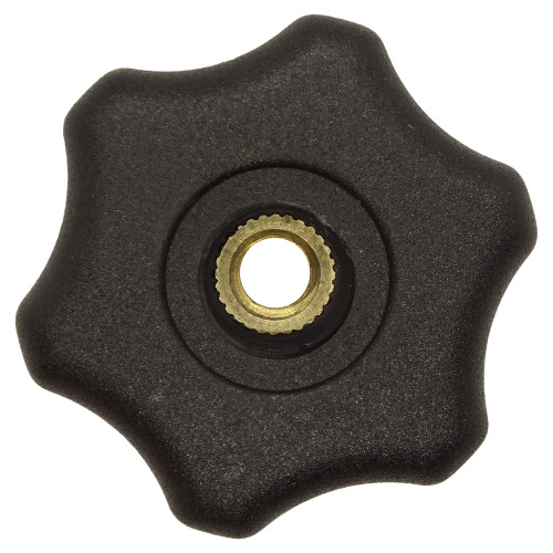 60mm x M10 Brass Through Threaded Handwheel