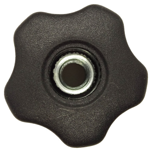 50mm x M10 Steel Through Threaded Handwheel