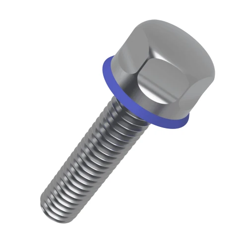 M6 x 25mm Hygienic Bolt (Hex Head) | Marine Grade A4 Stainless Steel - NBR Seal