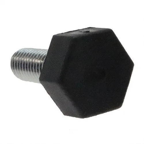 M8 x 16mm Nylon Adjustable Foot - 20mm Hex Base