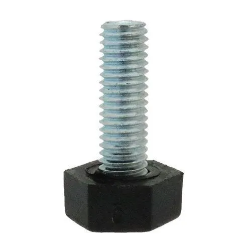 M6 x 20mm Nylon Adjustable Foot - 20mm Hex Base