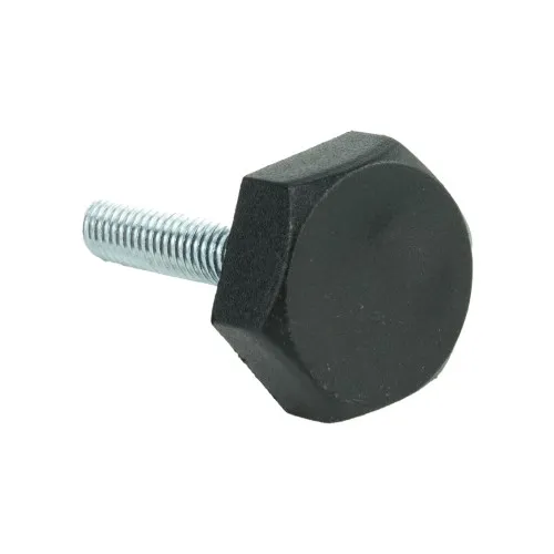 M6, 20mm, Hexagon Base Adjustable Feet, Nylon