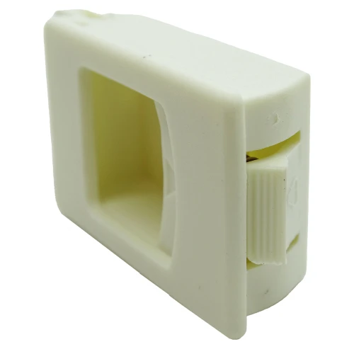 25.5mm x 39.5mm White Concealed Snap-in Latches 