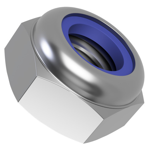 thumbnail image 2 of Bolt World Assorted Aluminum Nyloc Locking Nuts – M3 M4 M5 M6 M8 Hexagon, Use With Washers & Bolts 2 of 5