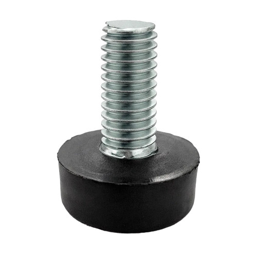 M6 x 47mm Low Profile Adjustable Foot - 15mm Base | Polyethylene