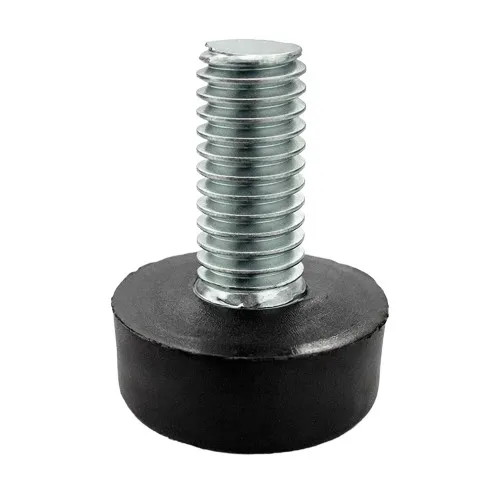 M6 x 47mm Low Profile Adjustable Foot - 15mm Base | Polyethylene