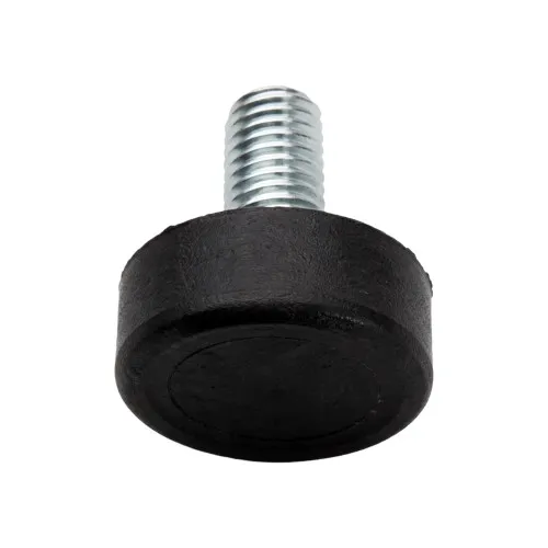 M6 x 47mm Low Profile Adjustable Foot - 15mm Base | Polyethylene