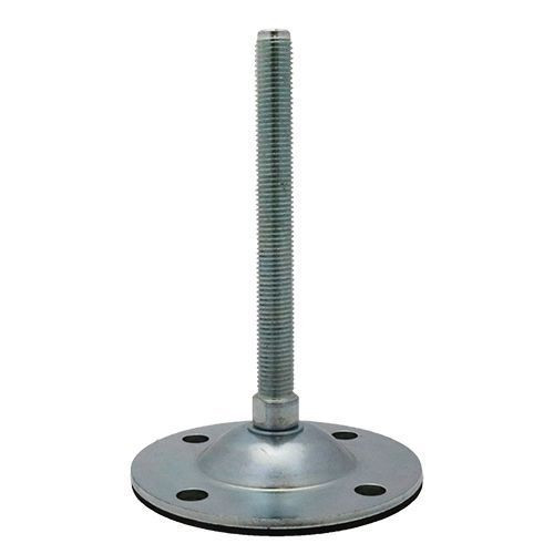 150mm (M16) Rubber Base Machinery Foot - 20000N | Galv Steel
