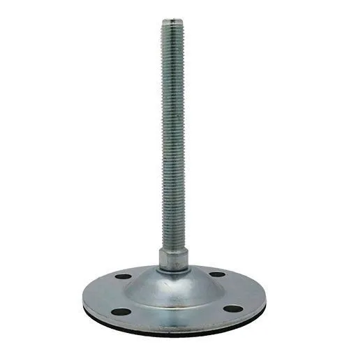 150mm (M16) Rubber Base Machinery Foot - 20000N | Galv Steel