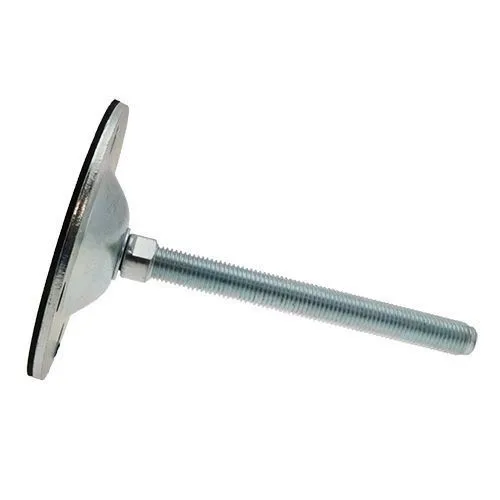 150mm (M16) Rubber Base Machinery Foot - 20000N | Galv Steel