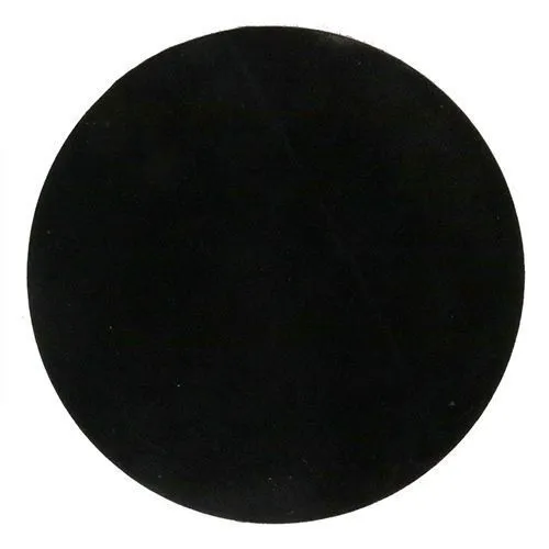 M16 x 150mm Machine Feet, Galvanised Steel, 124mm Rubber Base