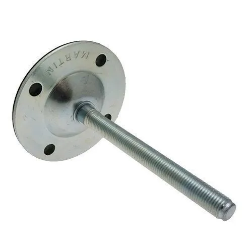 100mm (M20) Rubber Base Machinery Foot - 20000N | Galv Steel