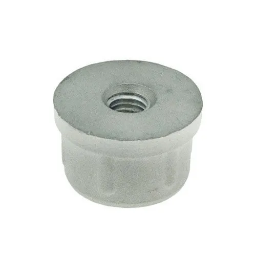 32mm Round Aluminium Tube Insert (M10 Thread) - 1.5mm Wall