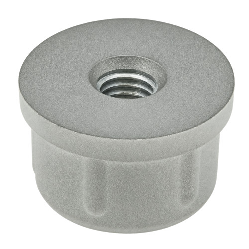 32mm Round Metal Tube Insert (M10 Thread) - 2mm Wall