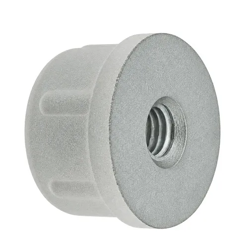 32mm Round Metal Tube Insert (M10 Thread) - 2mm Wall