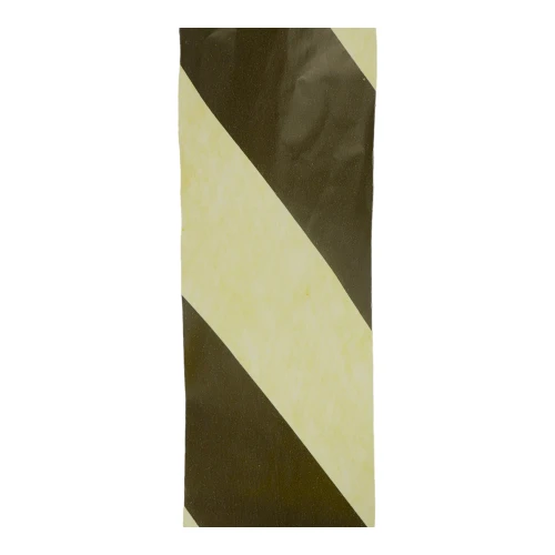 Non-Adhesive Barrier Tape Black/Yellow 75mm x 500m