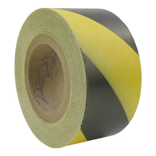 Yellow & Black 75mm Cordon Tape (500m) Non Adhesive Warning Tape