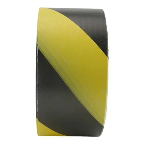 Non-Adhesive Barrier Tape Black/Yellow 75mm x 500m