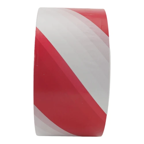 Red & White 75mm Cordon Tape (500m) Non Adhesive Barrier Tape
