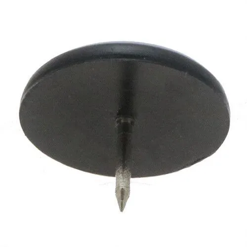25mm Round Teflon Furniture Glide (Nail On) | Grey PTFE
