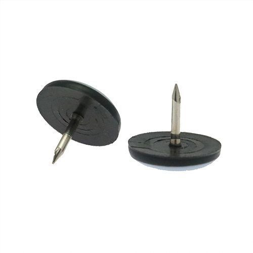 37mm Round Teflon Furniture Glide (Nail On) | Grey PTFE