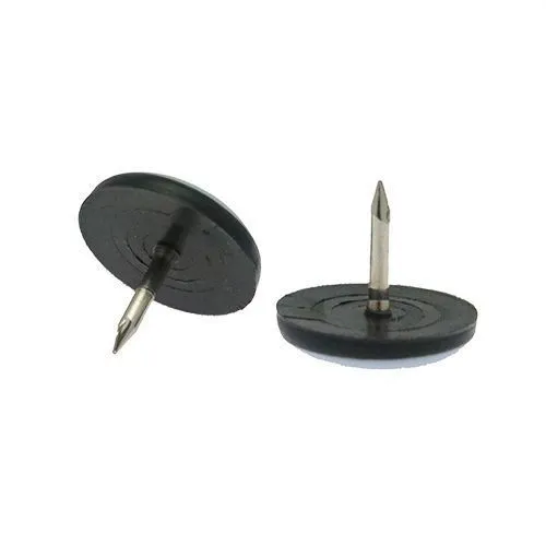 37mm Round Teflon Furniture Glide (Nail On) | Grey PTFE