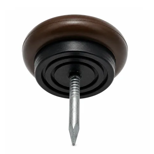 19mm Brown Nylon Furniture Glide (Nail On)