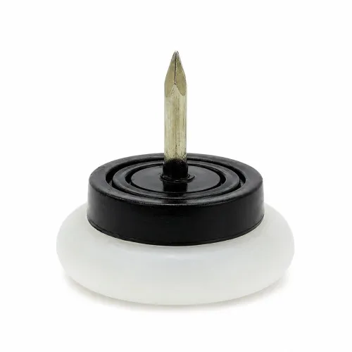 24mm Black & Natural Nylon Furniture Glide (Nail On)