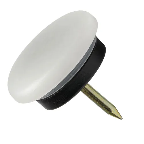 27mm Black & Natural Nylon Furniture Glide (Nail On)