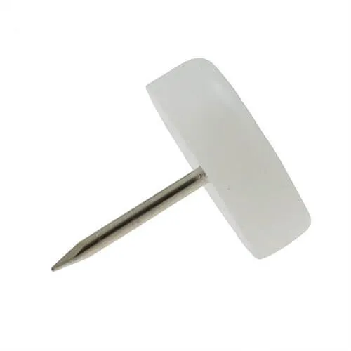 12.7mm Plastic Furniture Foot (Nail On) | Natural HDPE