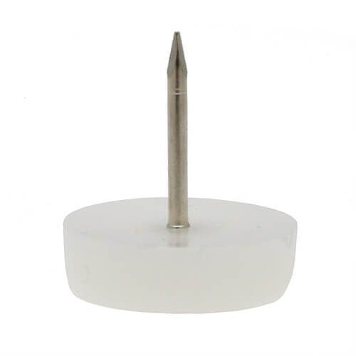 15.9mm Plastic Furniture Foot (Nail On) | Natural HDPE