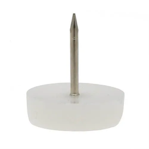 15.9mm Plastic Furniture Foot (Nail On) | Natural HDPE