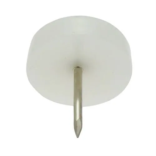 15.9mm Plastic Furniture Foot (Nail On) | Natural HDPE